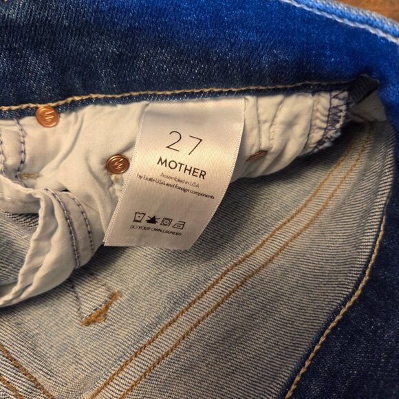 MOTHER The Weekender Fray Jeans Size 27 - Picture 4 of 4